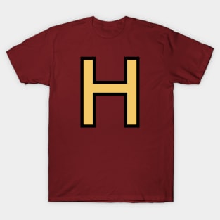 Funky Yellow Letter H T-Shirt